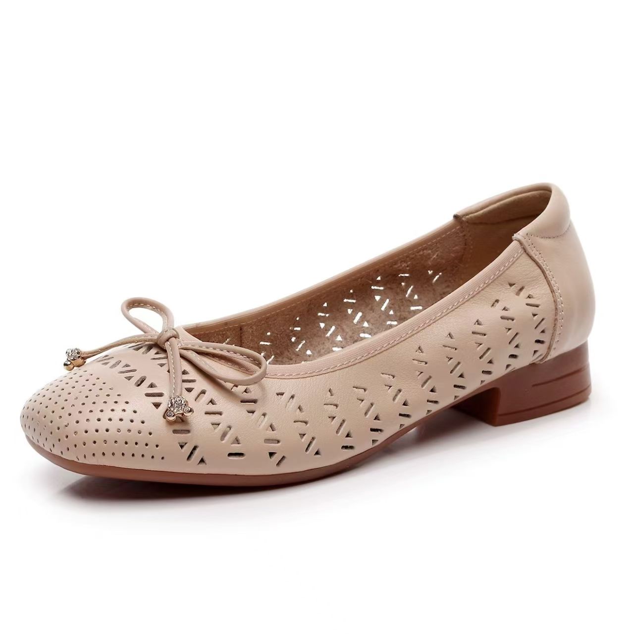 Casual Sandal Leather - Damskie buty z prawdziwej skóry z